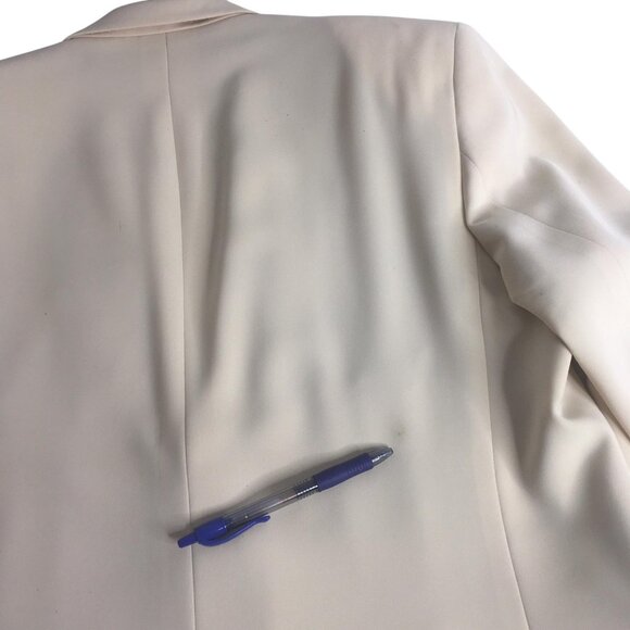 Prada Blazer Mens 44 Large  Cream Beige Two Button  Designer Jacket Italy - Picture 9 of 16